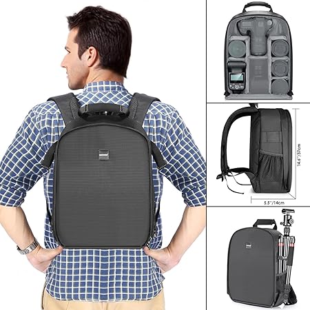 Neewer Camera Bag Waterproof Shockproof Partition 11.8x5.5x14.6 inches/30x14x37 centimeters Protection Backpack Neewer Camera Bag Waterproof Shockproof Partition 11.8x5.5x14.6 inches/30x14x37 centimeters Protection Backpack